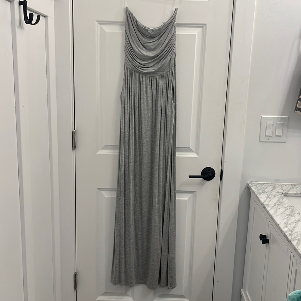 Vanilla Bay Grey Maxi Dress